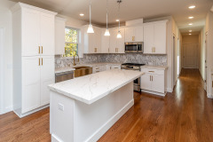 Gourmet kitchen with island