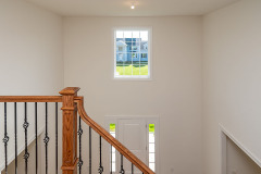 View from second floor overlooking foyer