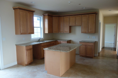 Extended island in the large kitchen