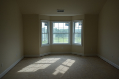 Master bedroom with bay window