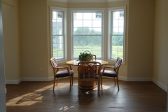 View of the bay window in the formal dining room