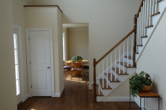 View of the dining room from the entry foyer