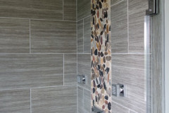 Custom tile in master shower