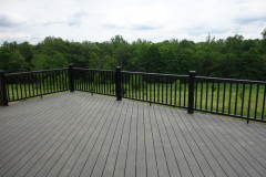 Enormous back deck and beautiful view