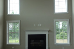 Majestic family room with standard gas fireplace
