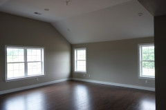 Master bedroom with cathedral ceiling