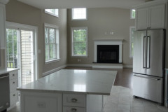 View of family room from kitchen