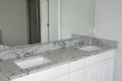 Standard granite countertop in master bathroom Standard granite countertop in master bathroom
