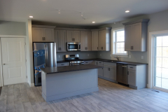 Large open kitchen with granite countertops