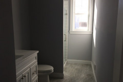 First floor powder room with optional shower