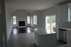 View of family room from kitchen
