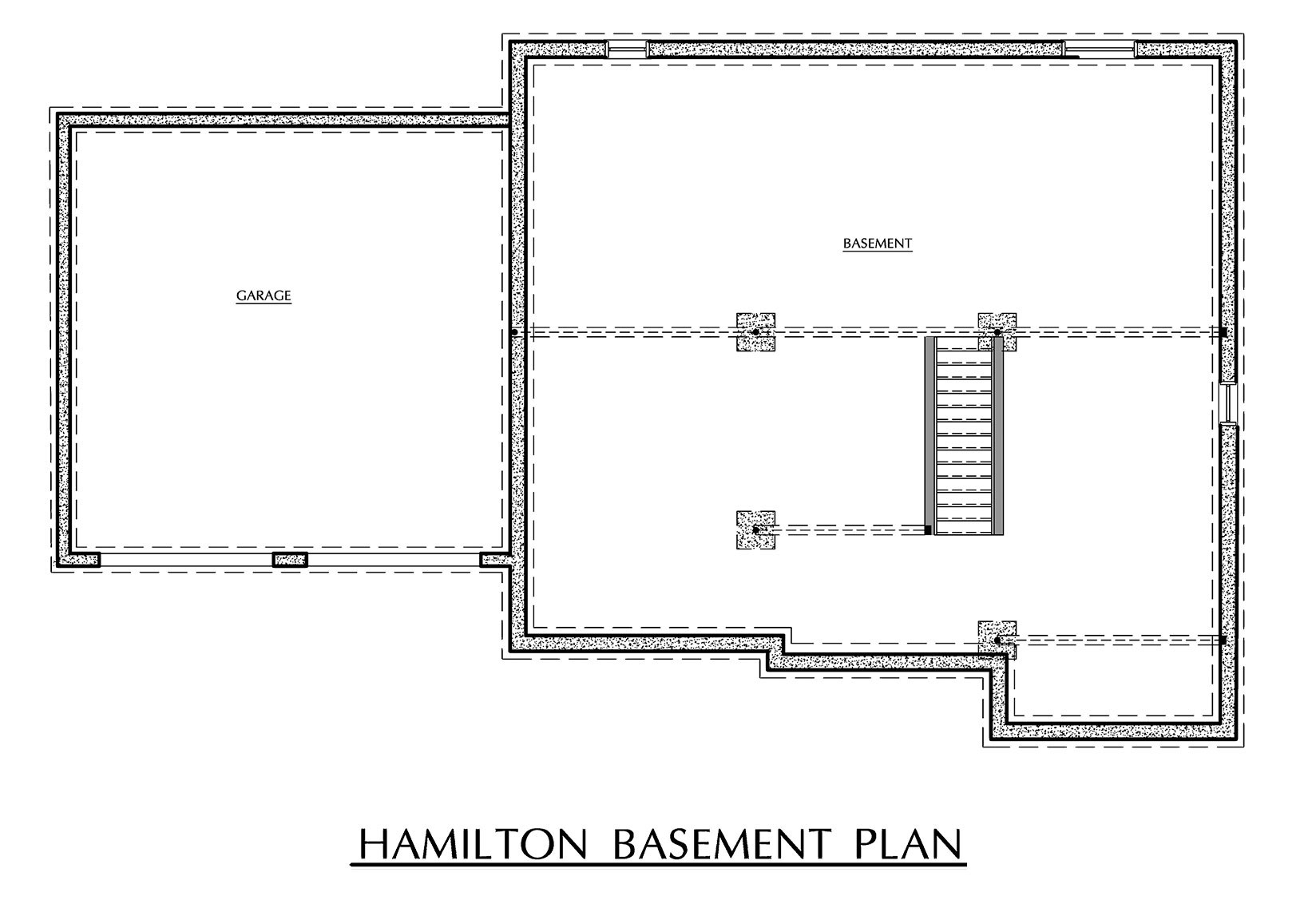 Hamilton - Basement Floor Plan