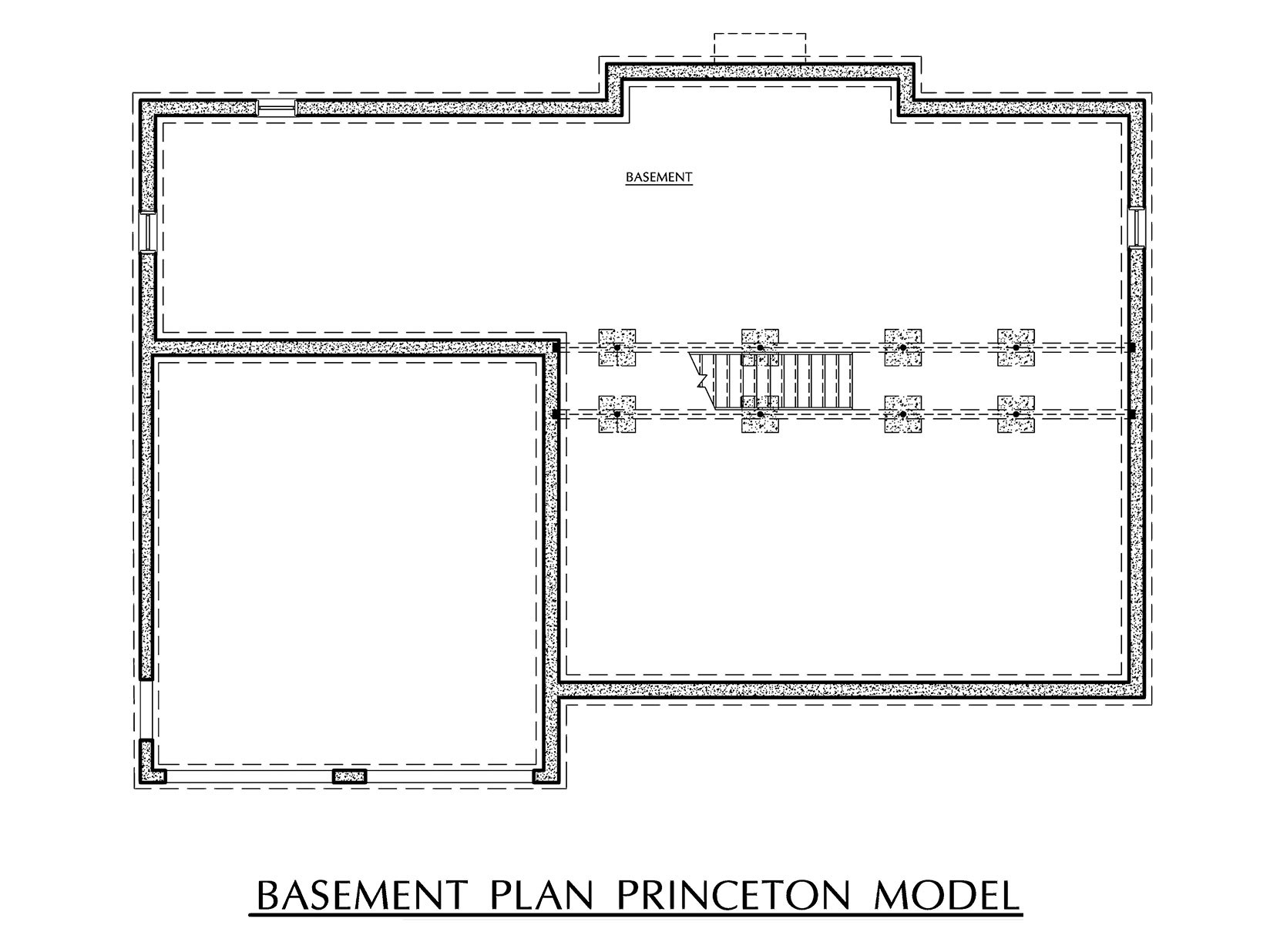 Princeton - Basement Floor Plan