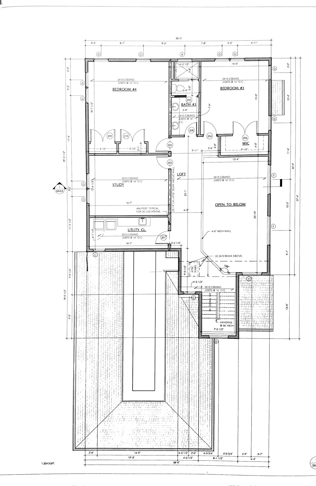 The Harley - Second Floor Plan - Stratford Farms NY