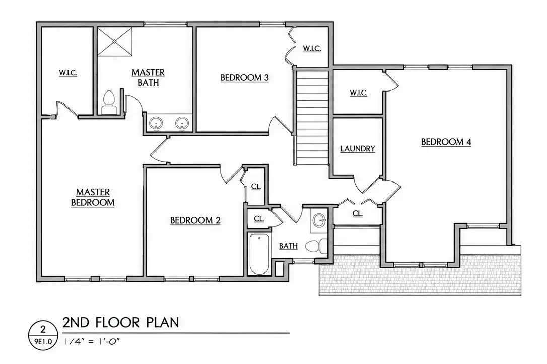 The Emerson Second Floor Plan - Stratford Farms - Poughkeepsie NY