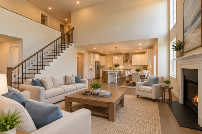 Lot 93 – Princton Royale – Virtually Staged Great Room 2
